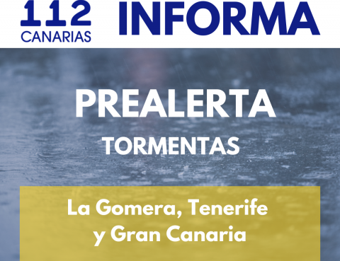 Prealerta por tormentas 