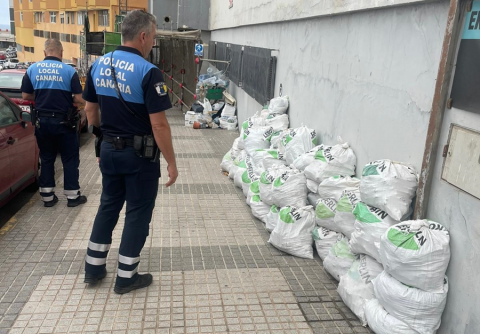 Abandono de residuos en la calle