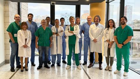Profesionales que forman parte del programa canario de angioplastia pulmonar/ canariasnoticias.es